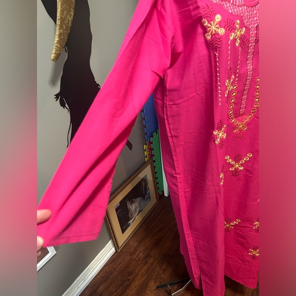 NWOT Pink Saidi Belly Dance Dress. Size Large. - Picture 3 of 6